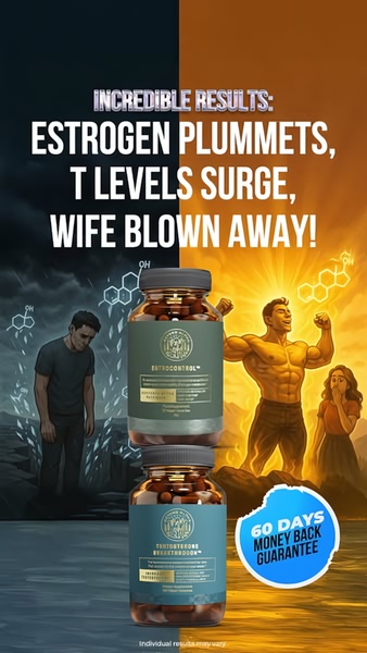 A split-screen creative comparing a low-energy state to a high-energy, peak-performance state to market a supplement stack.